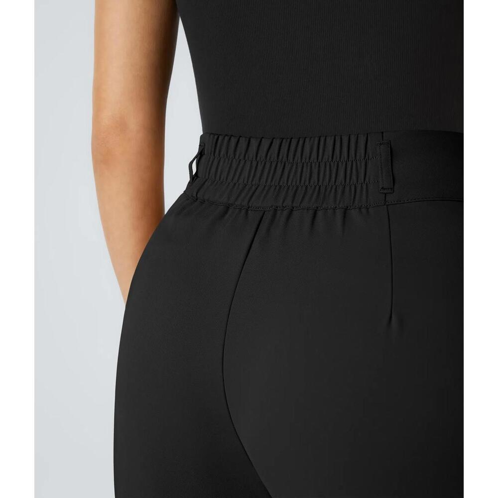NWT Halara High Waisted Pocket Shirred Straight Leg Work Pant Black Size XL Tall - Picture 9 of 10